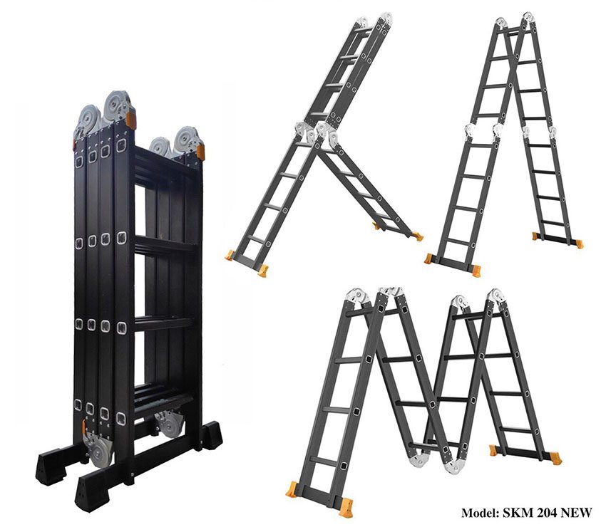 Thang nhôm gấp 4 đoạn Sumika SKM 204 NEW - Hàng chính hãng
