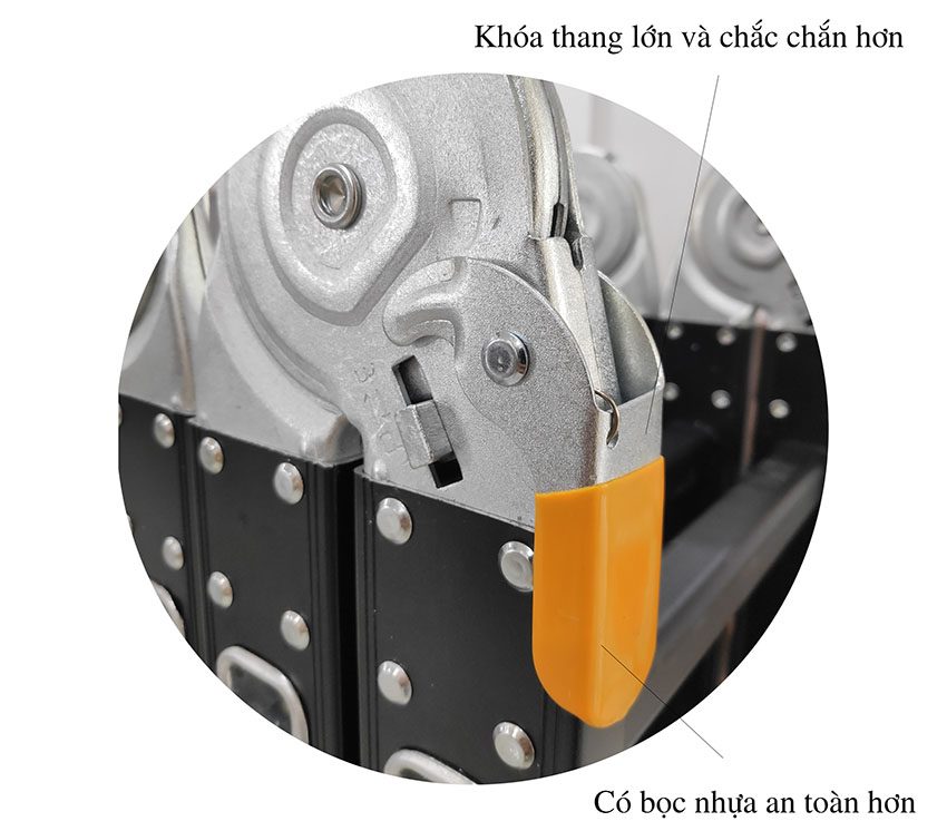 Thang nhôm gấp 4 đoạn Sumika SKM 204 NEW - Hàng chính hãng