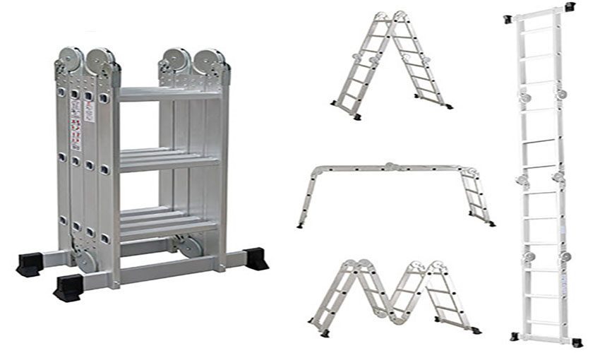 Thang nhôm gấp 4 đoạn Sumika SKM205 - Hàng chính hãng