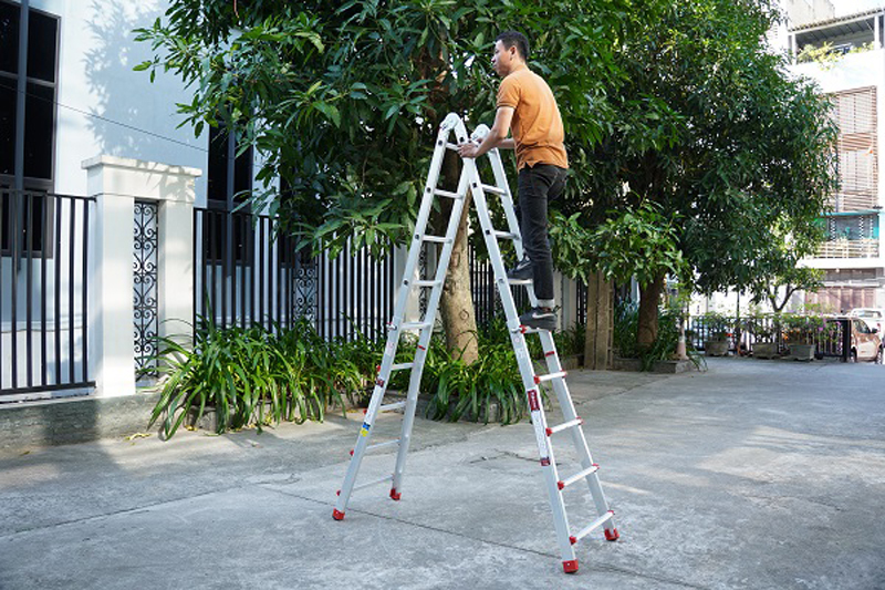 Thang nhôm gấp và rút đa năng 4 đoạn Fujihome ML45 - Hàng chính hãng
