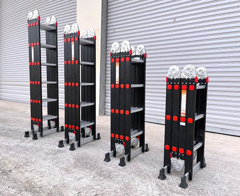 Thang nhôm gấp 4 đoạn Nakata NKT-03 - Hàng chính hãng