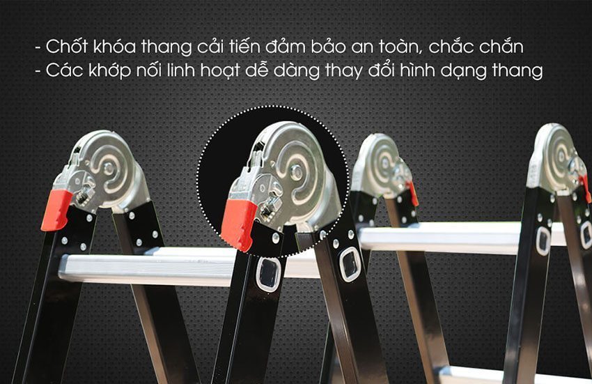 Thang nhôm gấp đa năng Nikawa NKB-43 - Hàng chính hãng