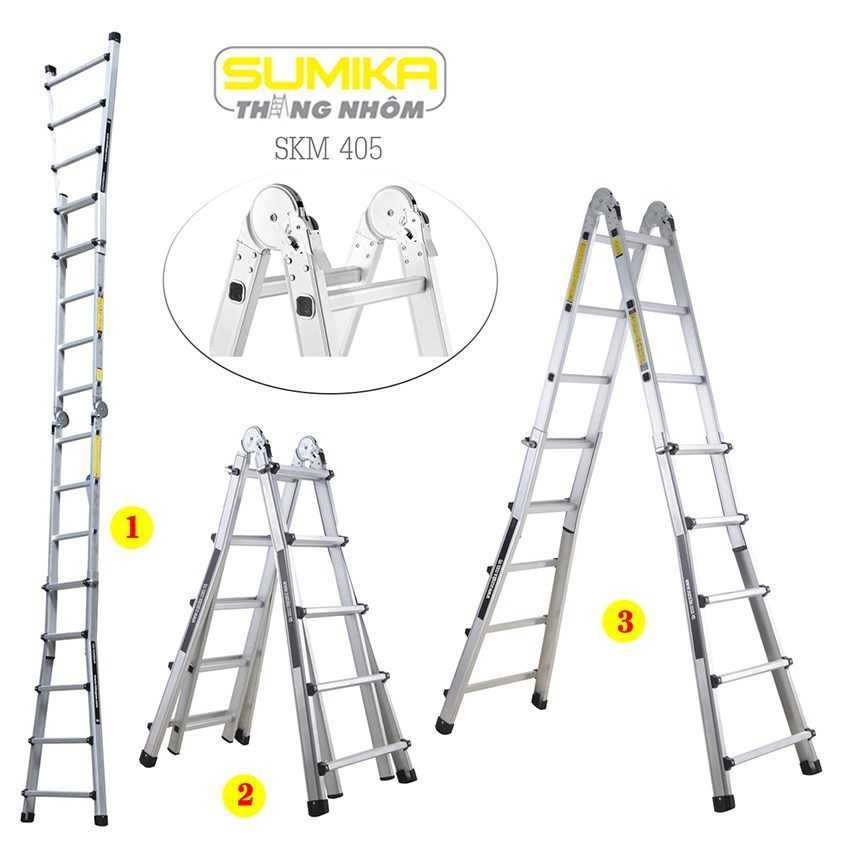 Thang nhôm gấp đa năng Sumika SKM 405 - Hàng chính hãng