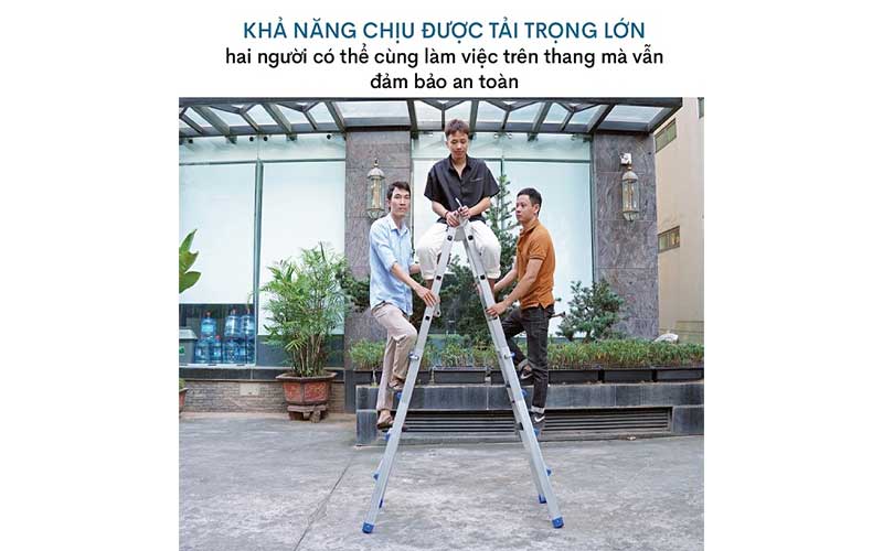 Thang nhôm gấp và rút đa năng 4 đoạn Advindeq AML44W - Hàng chính hãng