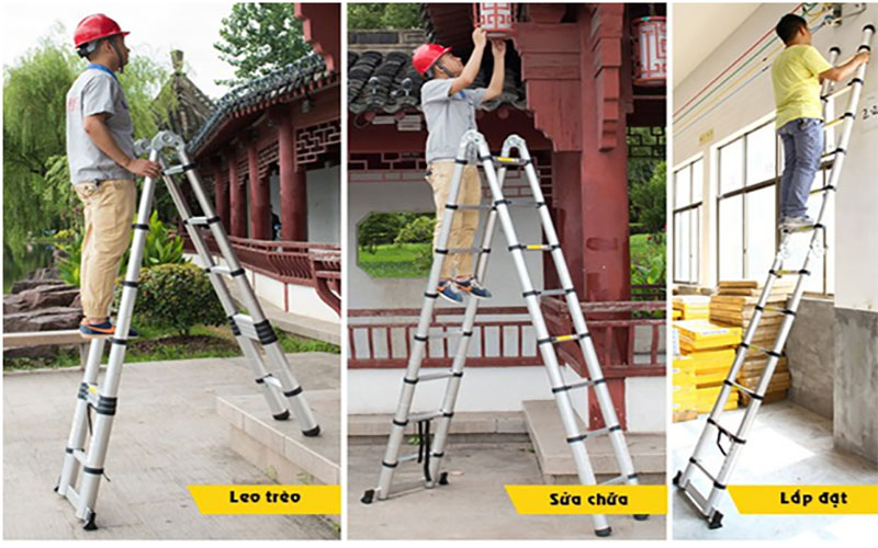 Thang nhôm rút đôi Nakata TY-640 - Hàng chính hãng