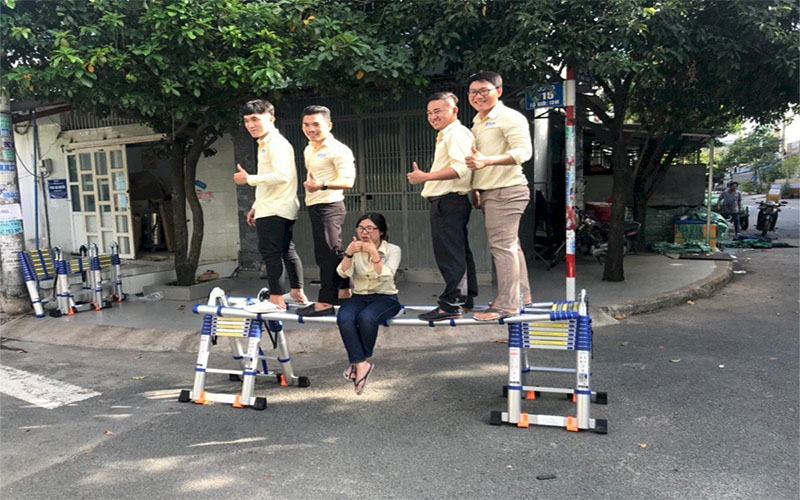 Thang nhôm rút gọn Jumbo C410B - Hàng chính hãng