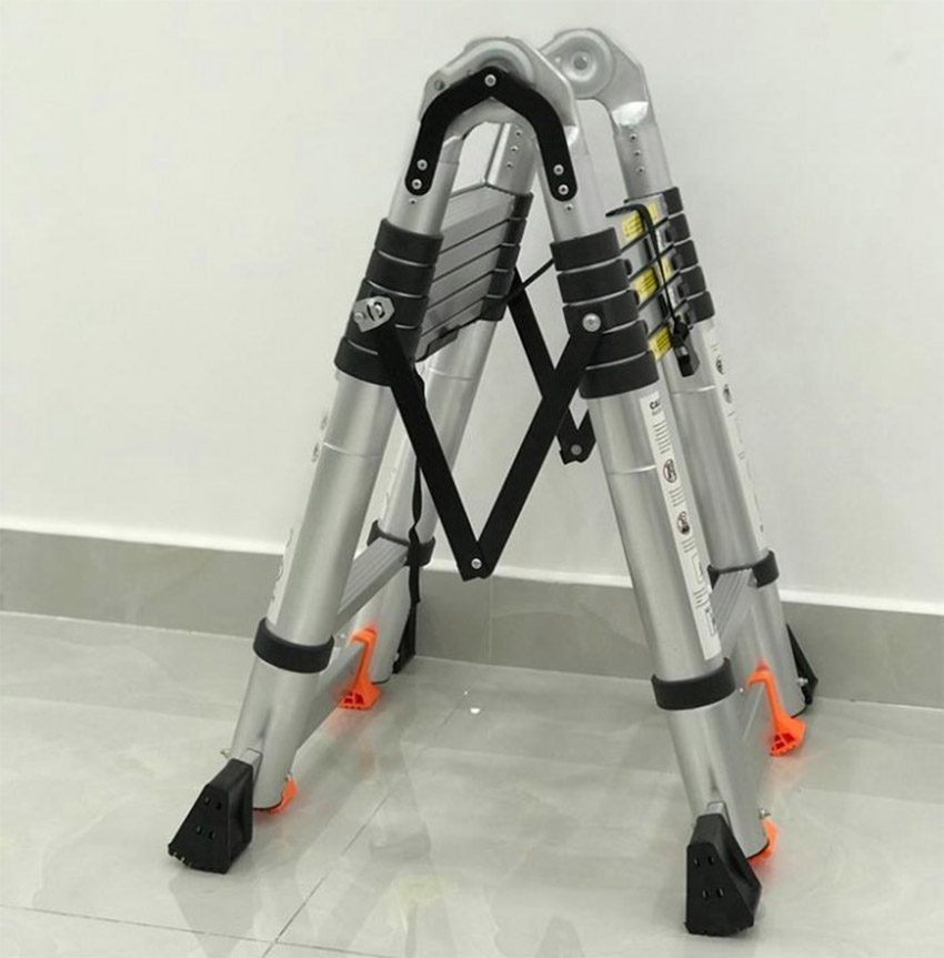 Thang nhôm rút gọn chữ A cao cấp Jumbo A190 - Hàng chính hãng