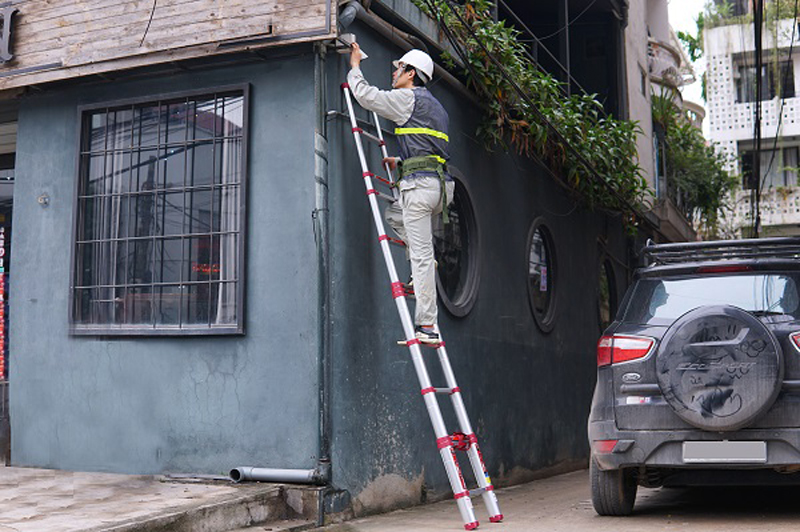 Thang nhôm rút gọn đơn FujiHome TLI380R - Hàng chính hãng