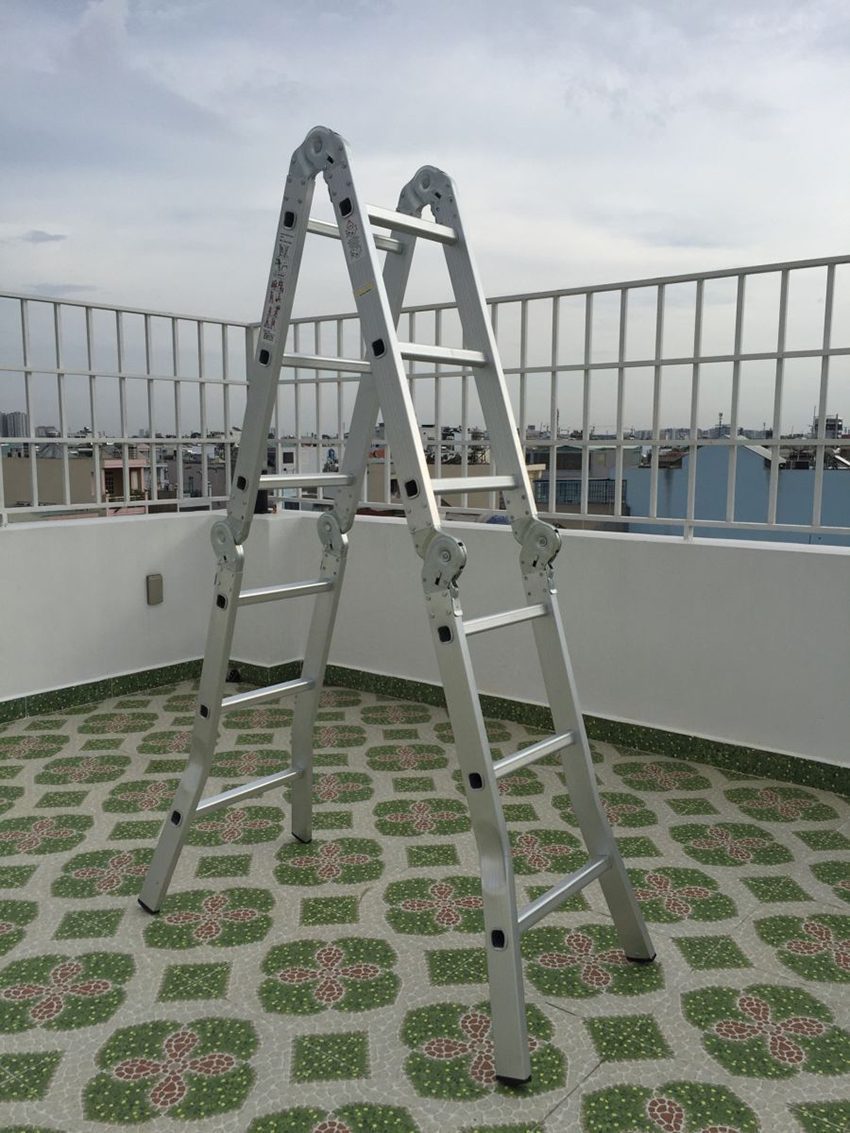 Thang nhôm xếp bốn đoạn Sumika SK-603 - Hàng chính hãng
