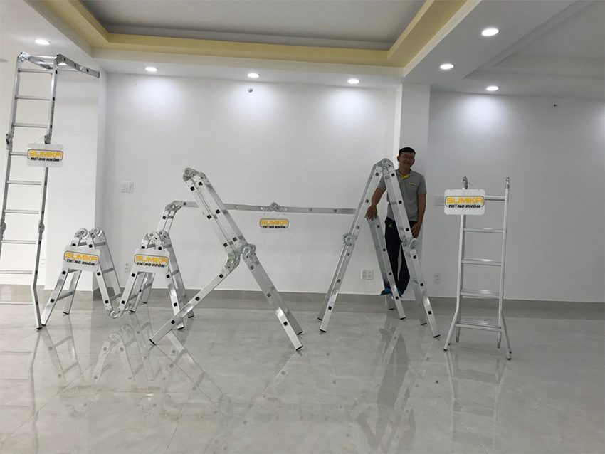 Thang nhôm xếp bốn đoạn Sumika SK 604 - Hàng chính hãng