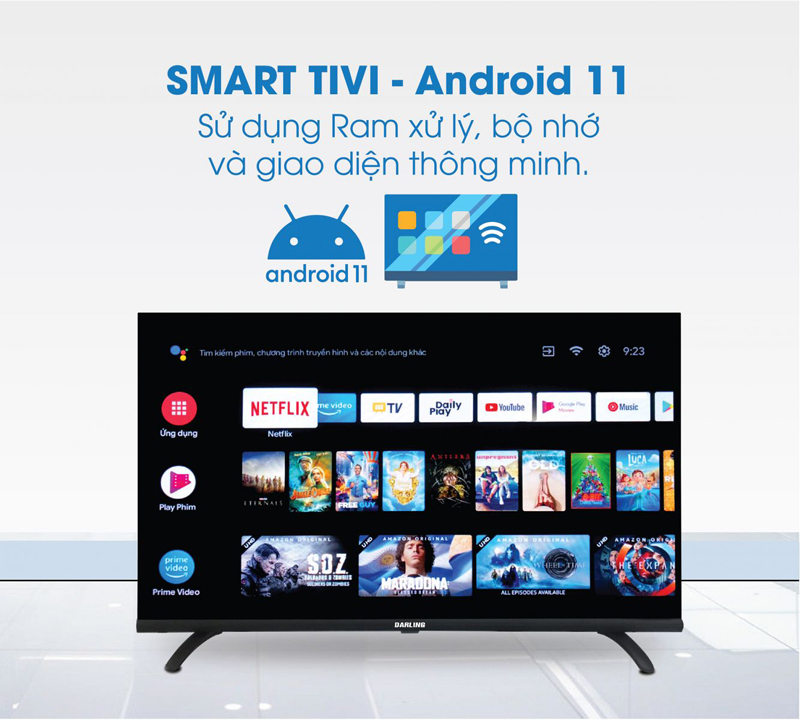 Android tivi Darling 32 inch 32HD964S - Hàng chính hãng