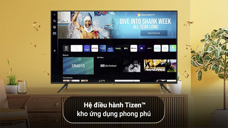 Smart Tivi Samsung 4K 43 inch UA43AU7002 - Hàng chính hãng