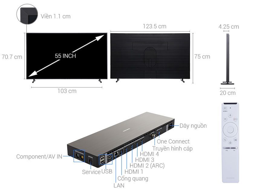 Tivi khung tranh Samsung UA55LS003 - Hàng chính hãng
