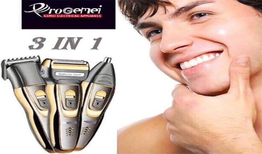 Tông đơ cắt tóc, cạo râu, tỉa lông mũi Pro Gemei GM-595  - Hàng chính hãng