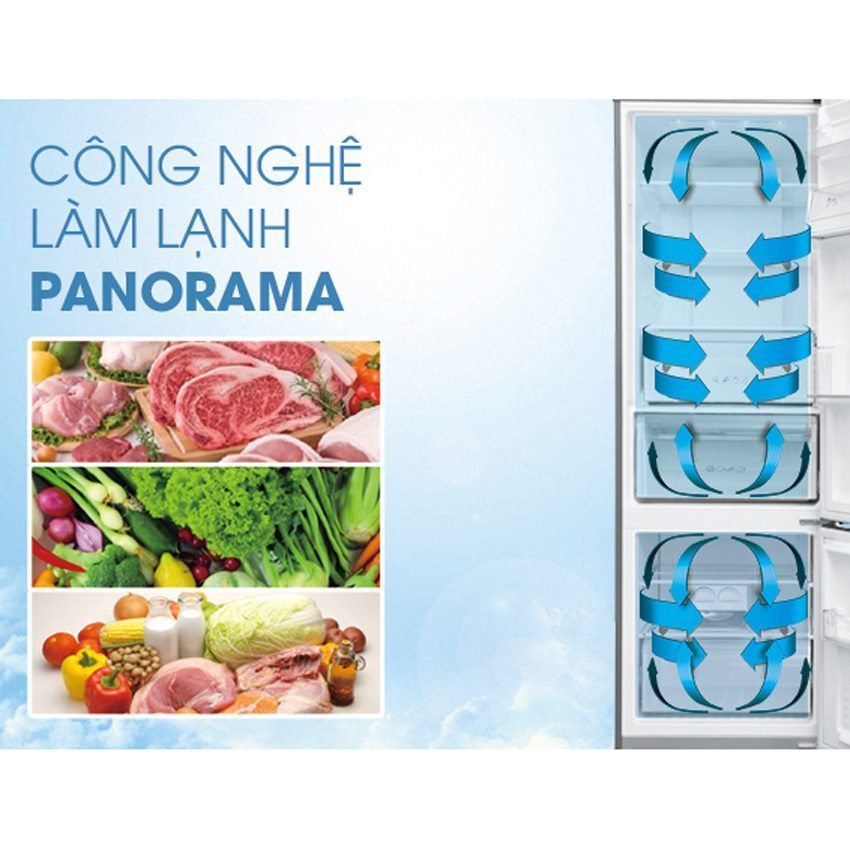 Tủ lạnh Econavi NR-BC369XSVN - Hàng chính hãng