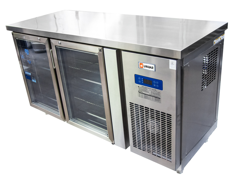 Tủ bàn mát 2 cánh kính Unibar UB-2MK1560 - Hàng chính hãng