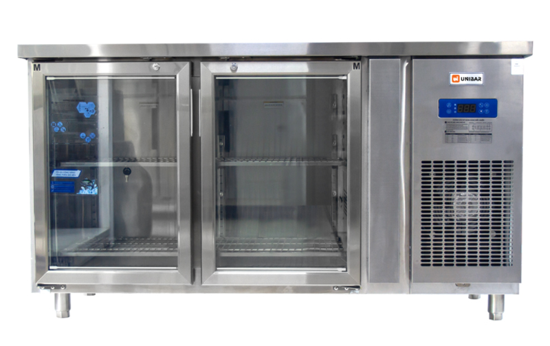 Tủ bàn mát 2 cánh kính Unibar UB-2MK1560 - Hàng chính hãng