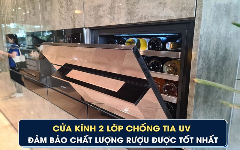 Tủ bảo quản rượu vang Malloca MWC-24CP - Hàng chính hãng