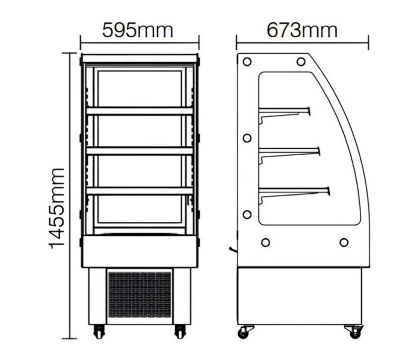 Tủ bảo quản và trưng bày Cobi RTS-218C - Hàng chính hãng
