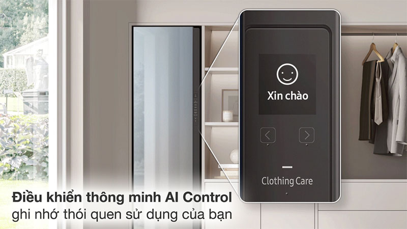 Tủ chăm sóc quần áo thông minh Inverter Bespoke AirDresser 3 móc Samsung DF60A8500EG/SV - Hàng chính hãng