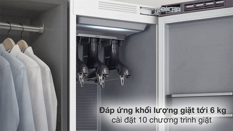 Tủ chăm sóc quần áo thông minh Inverter Bespoke AirDresser 3 móc Samsung DF60A8500EG/SV - Hàng chính hãng