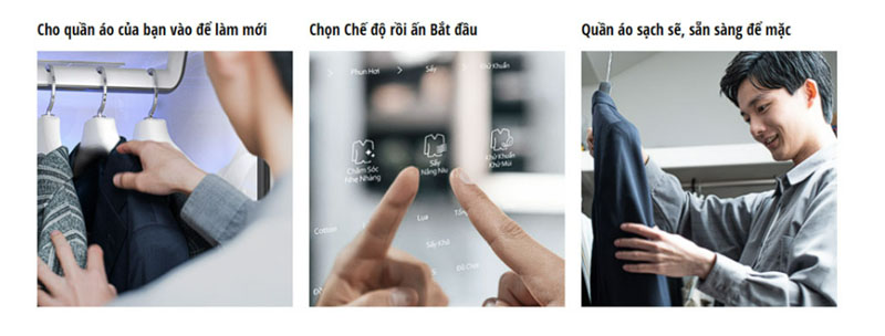 Tủ chăm sóc quần áo thông minh Panasonic 3 móc HCC-R340ARXV - Hàng chính hãng