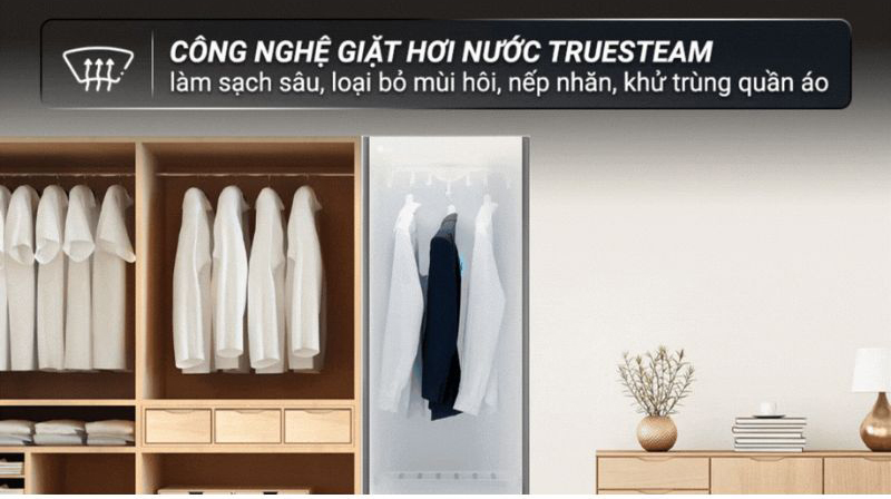 Tủ chăm sóc quần áo thông minh LG inverter S5BOC - Hàng chính hãng