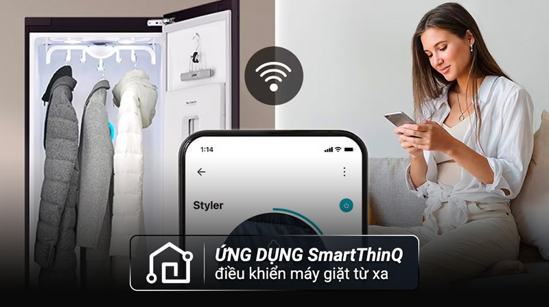 Tủ chăm sóc quần áo thông minh LG inverter S5BOC - Hàng chính hãng