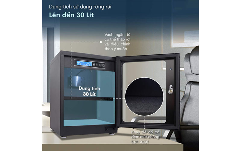 Tủ chống ẩm Fujihome DC-30E - Hàng chính hãng