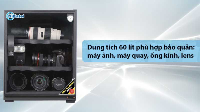 Tủ chống ẩm Nikatei DH060 - Hàng chính hãng