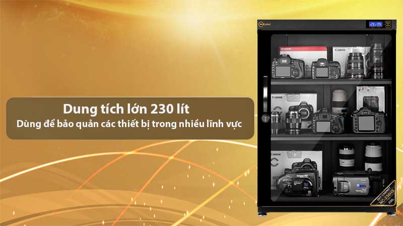 Tủ chống ẩm Nikatei NC-230HS - Hàng chính hãng
