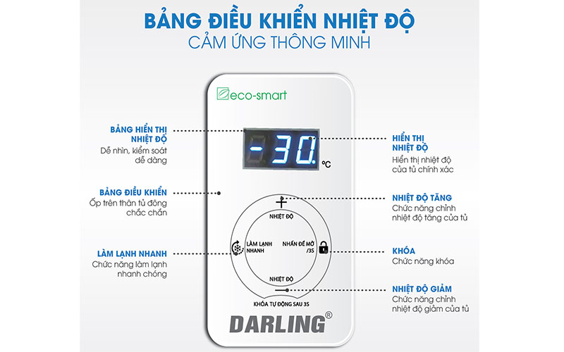Tủ đông 1 ngăn Darling DMF-3799AS - Hàng chính hãng