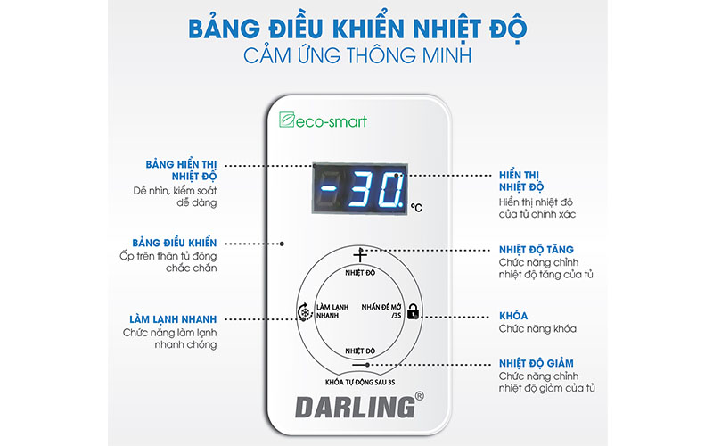 Tủ đông 1 ngăn Darling DMF-4799AS - Hàng chính hãng