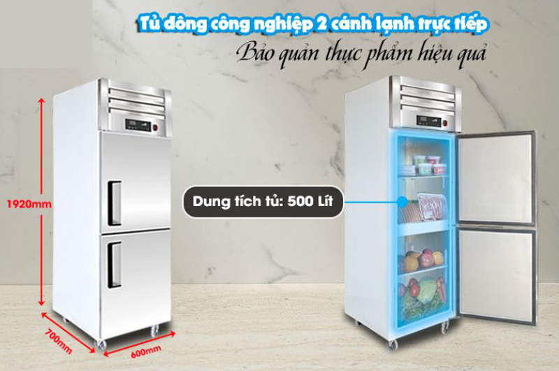 Tủ đông 2 cánh Fushima  FSM-TD2C - Hàng chính hãng