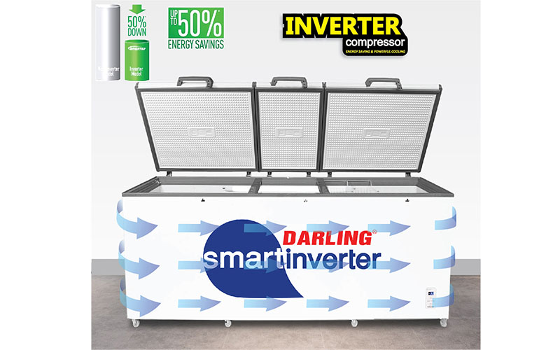 Tủ đông 3 cánh Inverter Darling DMF-1279ASI - Hàng chính hãng