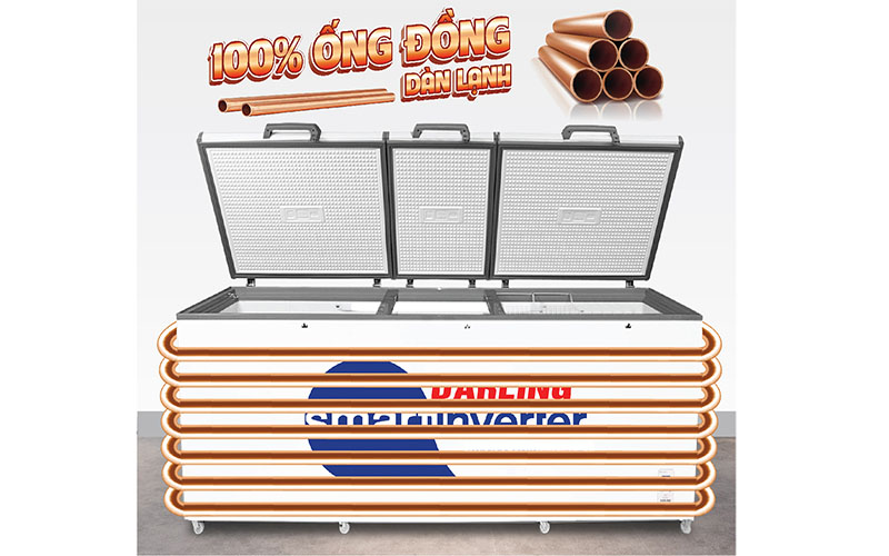 Tủ đông 3 cánh Inverter Darling DMF-1279ASI - Hàng chính hãng