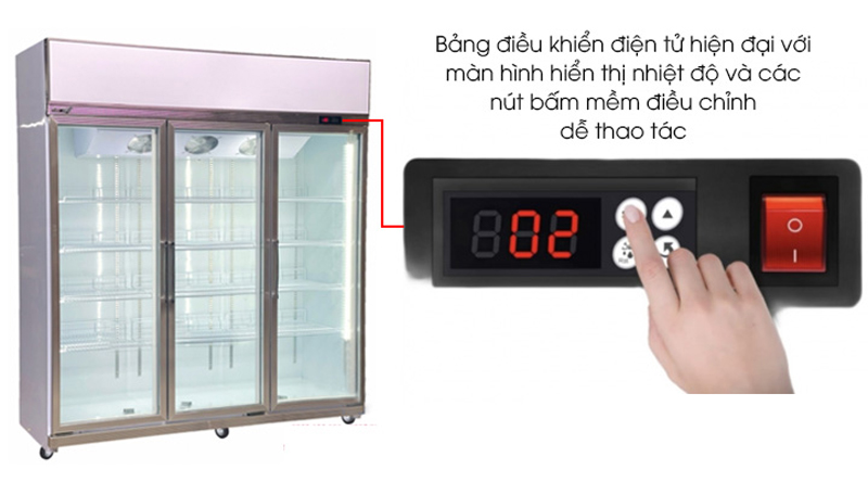 Tủ đông 3 cửa kính Snow Village LD-1860FA - Hàng chính hãng