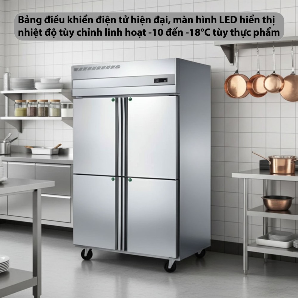 Tủ đông 4 cánh CVSA SPFD-1050-1000LD - Hàng chính hãng
