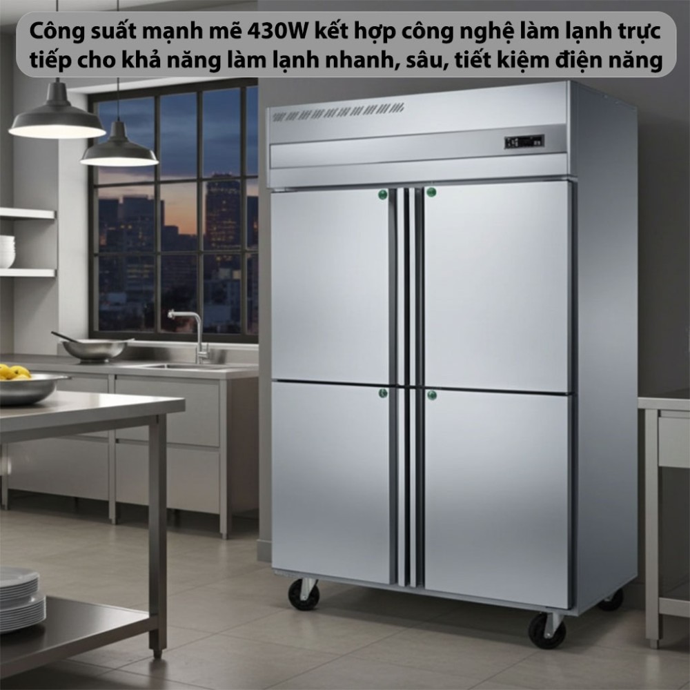 Tủ đông 4 cánh CVSA SPFD-1050-1000LD - Hàng chính hãng