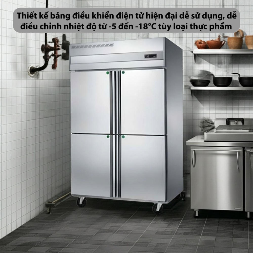 Tủ đông 4 cánh CVSA SPFD-1050LD - Hàng chính hãng