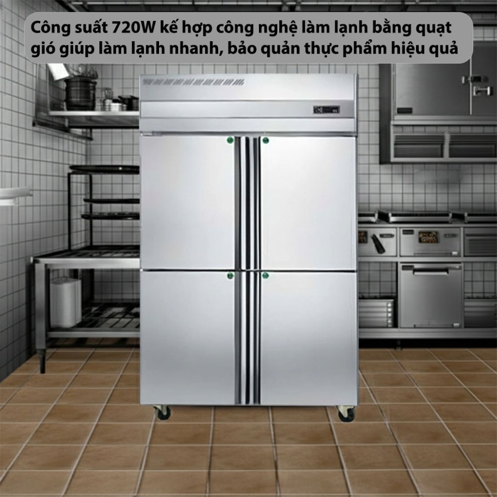 Tủ đông 4 cánh CVSA SPFD-1050LD - Hàng chính hãng