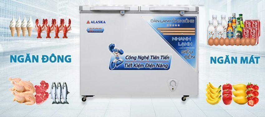 Tủ đông mát Alaska BCD-3571 - Hàng chính hãng