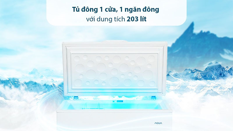 Tủ đông Aqua 203 lít AQF-C3001S - Hàng chính hãng
