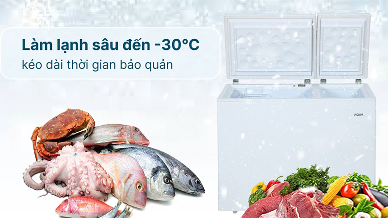 Tủ đông Aqua 211 lít AQF-C3102S - Hàng chính hãng
