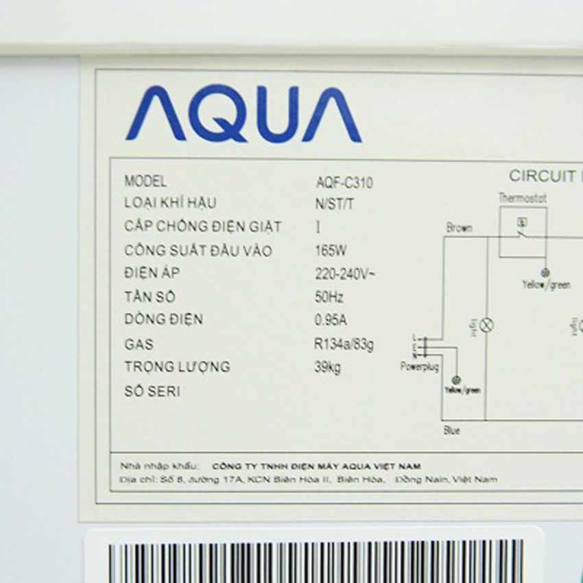 Tủ đông Aqua AQF-C310 - Hàng chính hãng