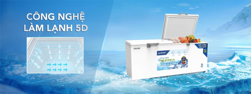 Tủ đông Hòa Phát 544 lít HPF-AD6544.1 - Hàng chính hãng