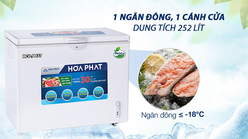 Tủ đông Hòa Phát HCF-516S1N1 - Hàng chính hãng