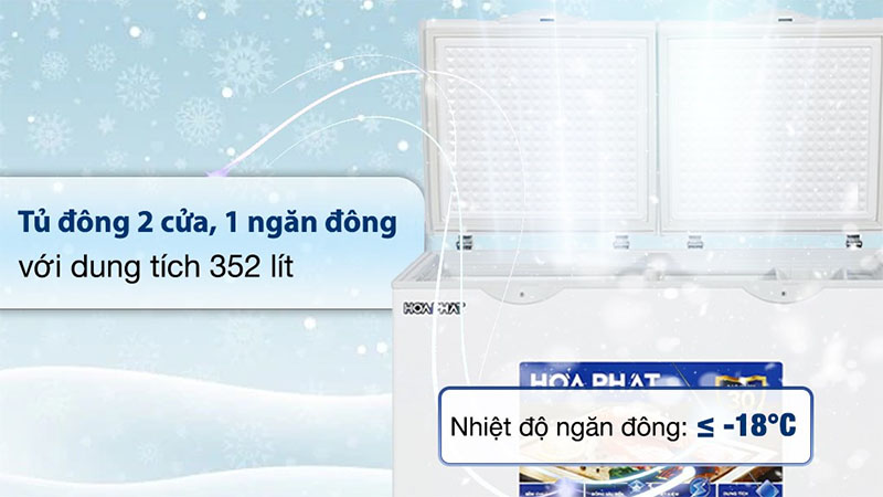 Tủ đông Hòa Phát HPF-AD6352 - Hàng chính hãng