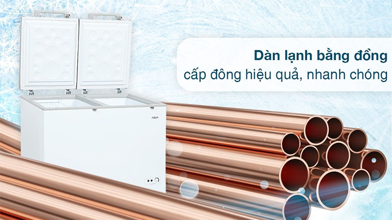 Tủ đông Inverter Aqua 295 lít AQF-C4202E - Hàng chính hãng