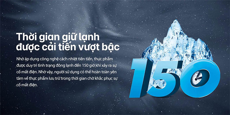 Tủ đông Inverter Aqua 379 lít AQF-C4801EN - Hàng chính hãng